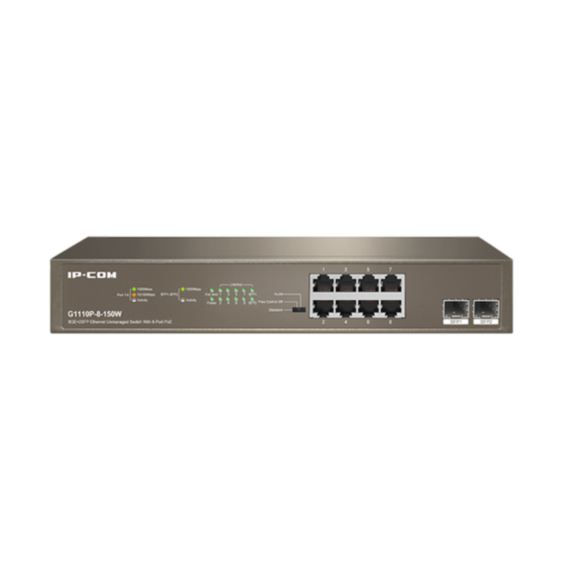 Switch IPCOM 8 Ports Gigabit PoE+